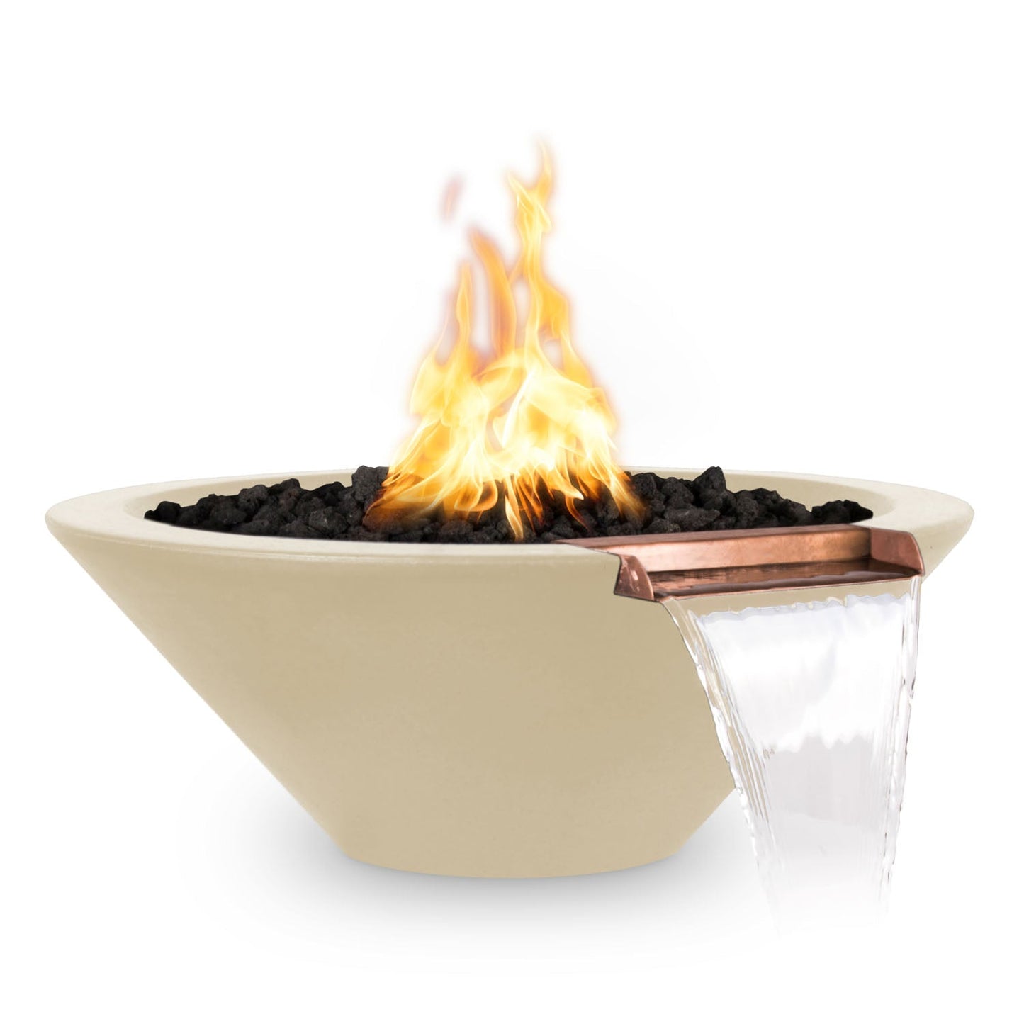 Cazo Fire & Water Bowl - GFRC Concrete - 31"