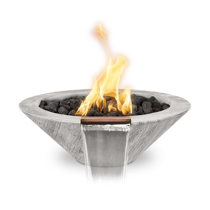 Cazo Fire & Water Bowl - GFRC Woodgrain - 32"