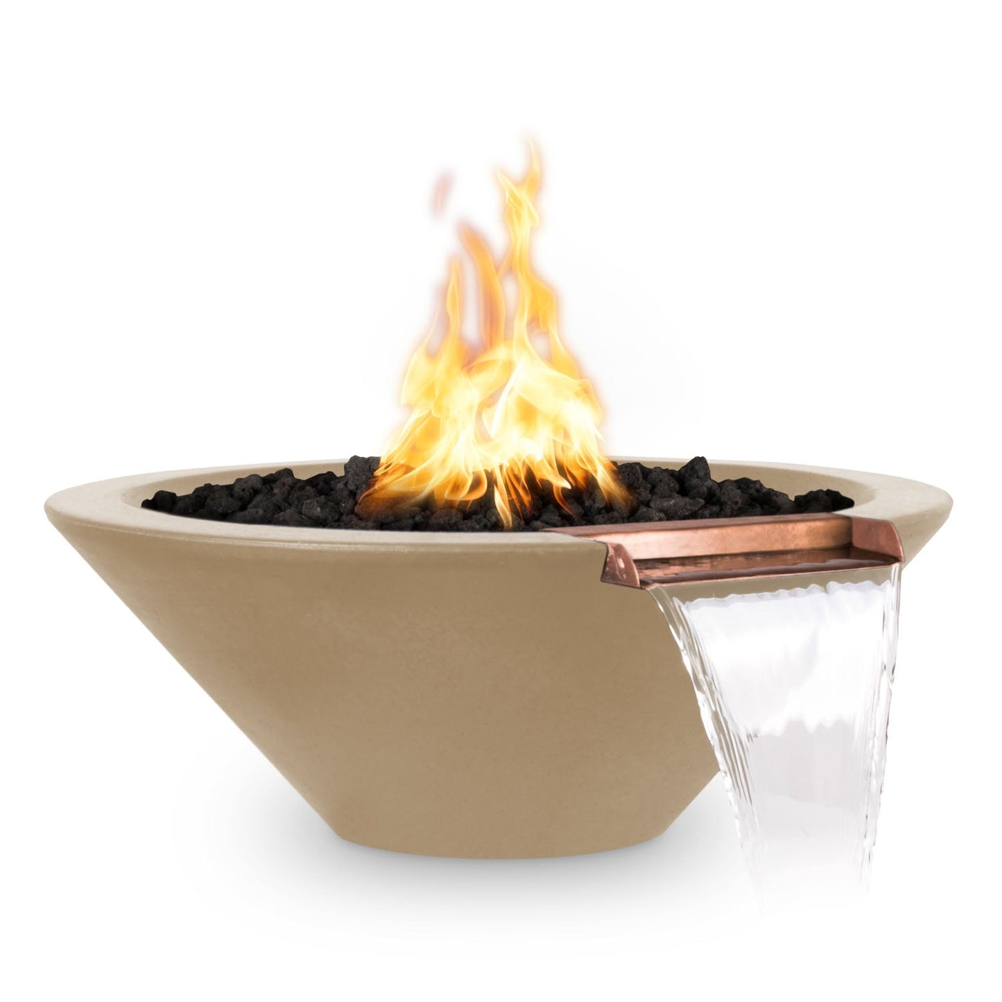 Cazo Fire & Water Bowl - GFRC Concrete - 36"