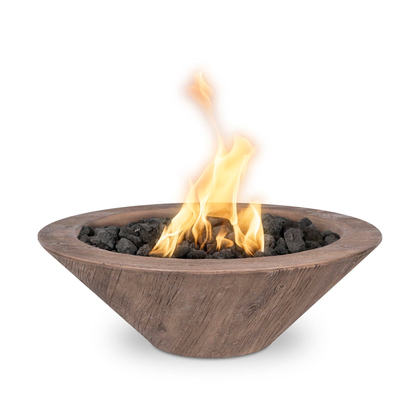 Cazo Fire Bowl - GFRC Wood Grain - 24"