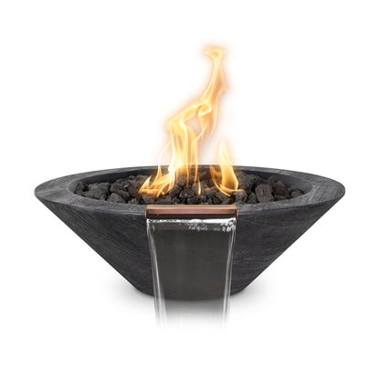 Cazo Fire & Water Bowl - GFRC Woodgrain - 32"