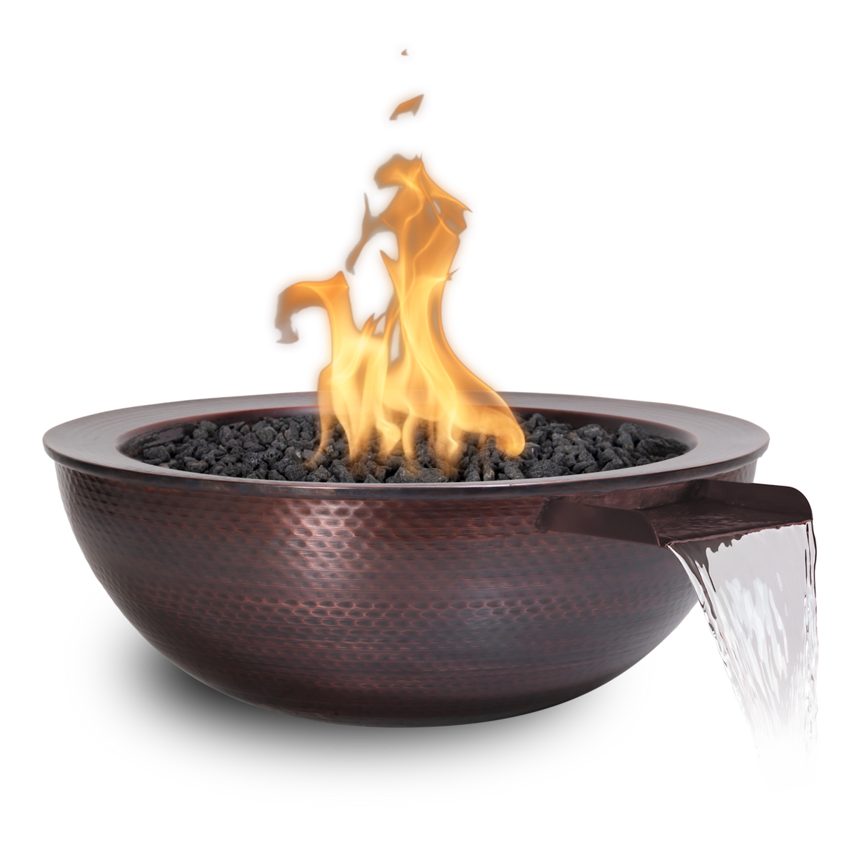 Sedona Fire & Water Bowl - Hammered Copper